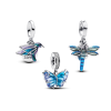 סט 3 תליוני כסף Spread Your Wings