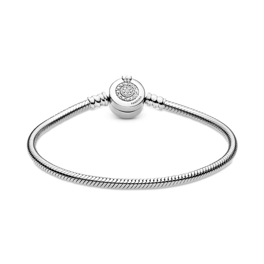 צמיד כסף מומנטס כתר Pandora נוצץ צמיד כסף מומנטס כתר Pandora נוצץ