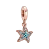 תליון רוז כוכב ים מנצנץ