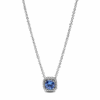שרשרת כסף אבן כחולה
