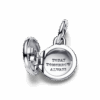 תליון כסף מנעול נפתח ניתן לחריטה