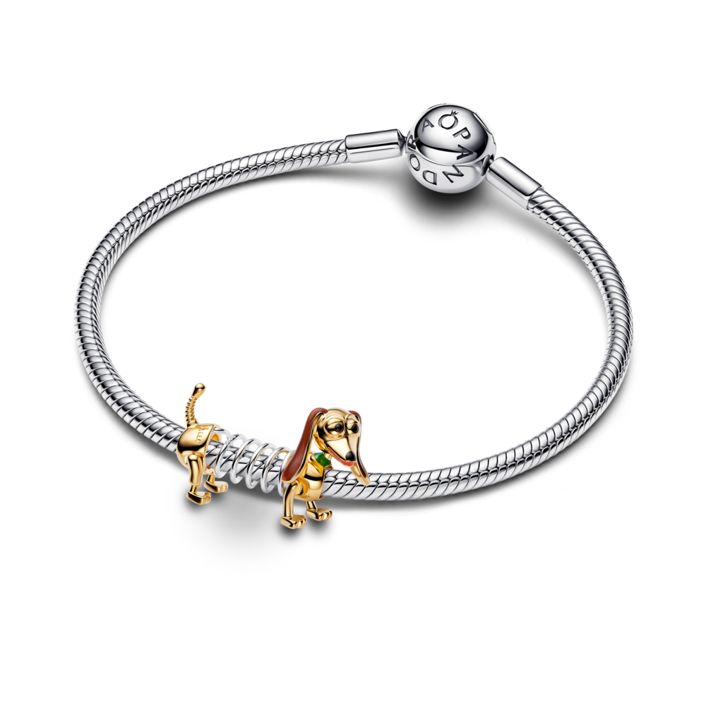 צארמ כסף וציפוי זהב Slinky Dog צעצוע של סיפור