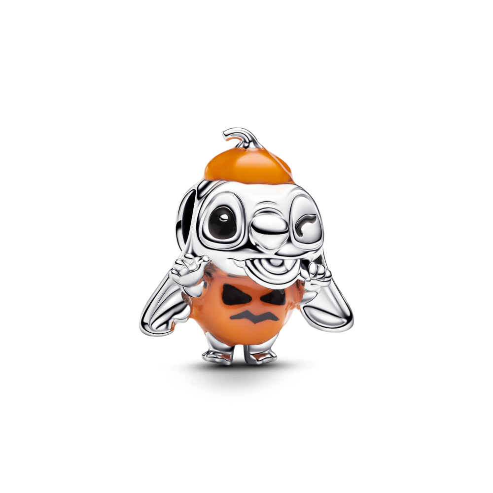 צארמ כסף Stitch Halloween Pumpkin דיסני