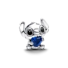 צארמ כסף Stitch לב קריסטל כחול