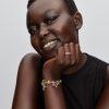 צארמ כסף Stitch לב קריסטל כחול