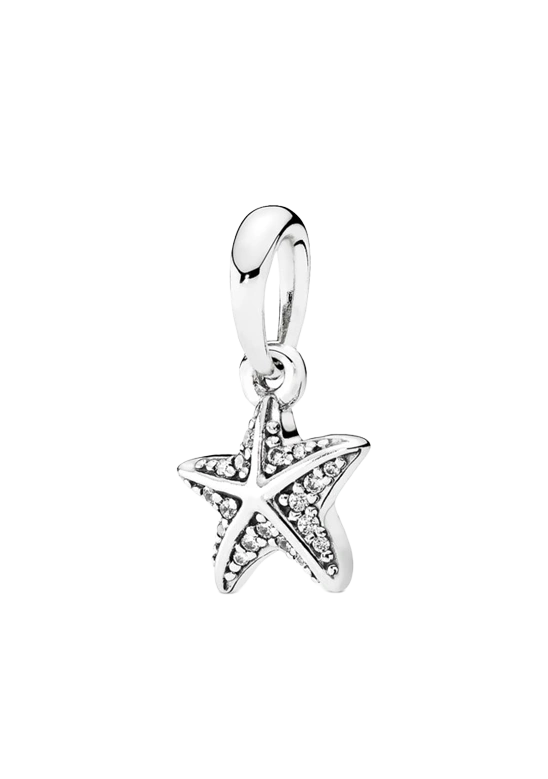 Starfish silver pendant with clear cubic zirconia Starfish silver pendant with clear cubic zirconia