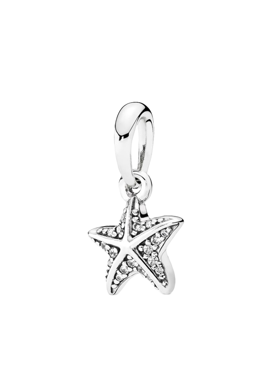 Starfish silver pendant with clear cubic zirconia Starfish silver pendant with clear cubic zirconia