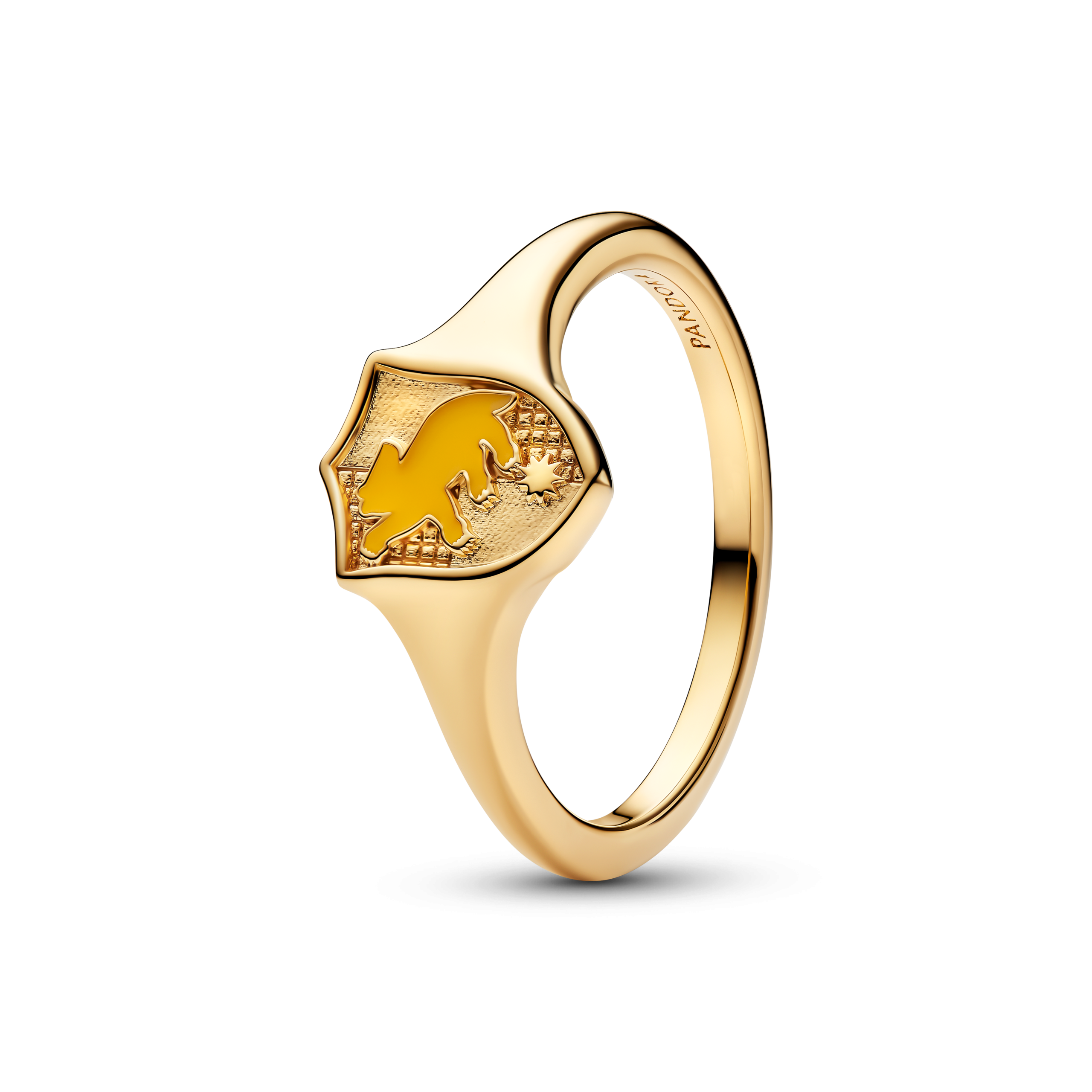 טבעת ציפוי זהב Hufflepuff הארי פוטר טבעת ציפוי זהב Hufflepuff הארי פוטר